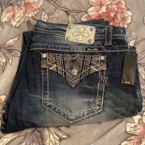 Never worn Miss Me boot cut jeans